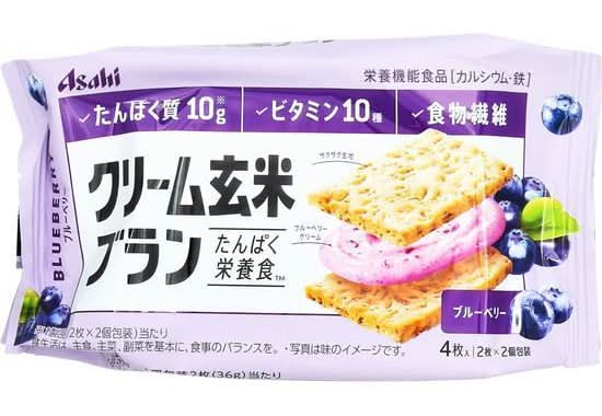 アサヒ クリーム玄米ブラン ブルーベリー (72g)