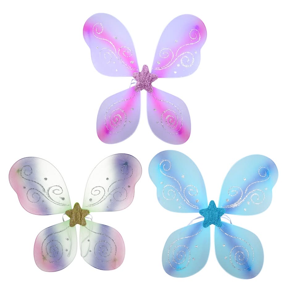 Just Pretending Dress Up Glitter Wings, Assorted Colors, 1-ct.