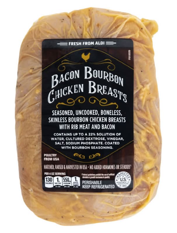 Fresh Bacon Bourbon Seasoned Chicken