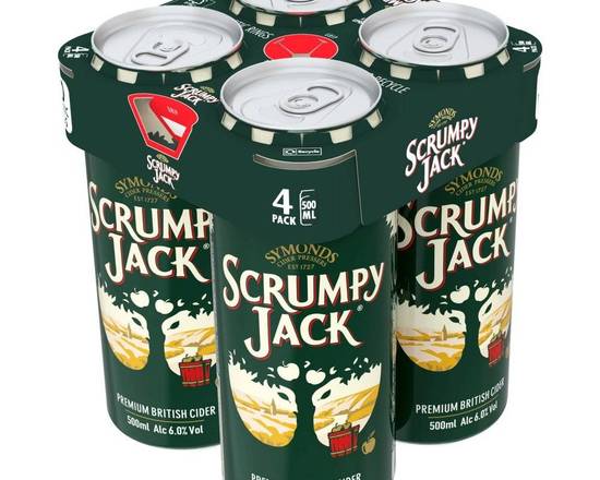 SCRUMPY JACK CIDER 4X500ML CANS