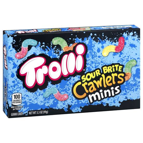 Trolli Sour Brite Crawlers Minis Gummi Candy