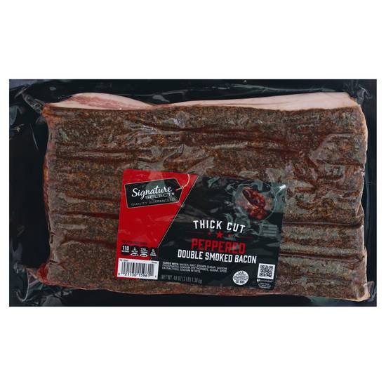 Signature Select Peppered Double Smoked Bacon (48 oz)