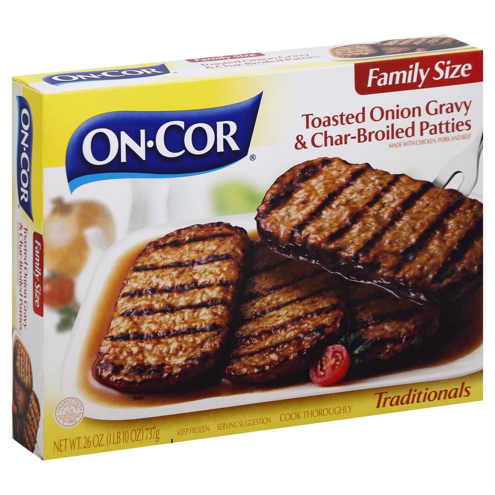 On-Cor Toasted Onion Gravy & Char-Broiled Patties Family Size (1.62 lbs)