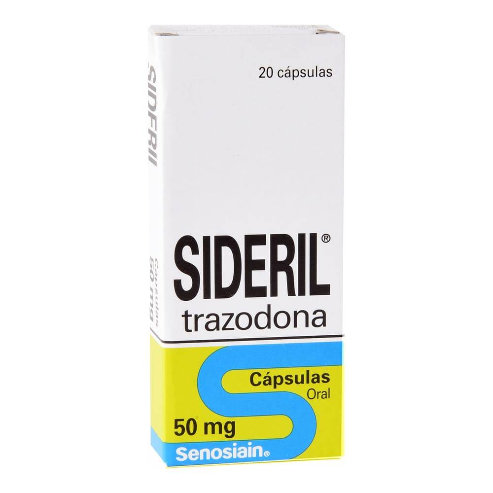 Senosiain sideril trazodona cápsulas 50 mg (20 piezas)