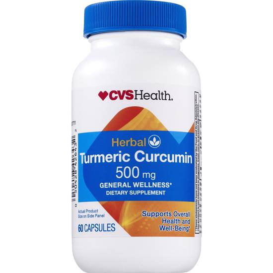 CVS Health Herbal Turmeric Capsules, 60 CT