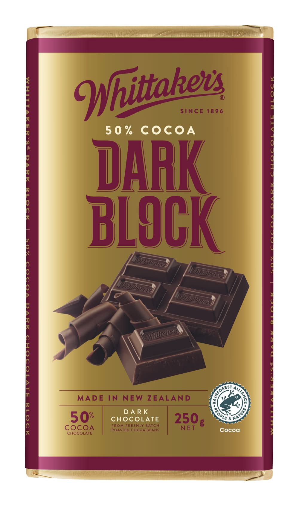 Whittaker's Classic Dark Chocolate Block (250g)