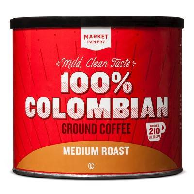 Market Pantry 100% Columbian Medium Roast Ground Coffee - 24.2oz -  (1.51 lbs)