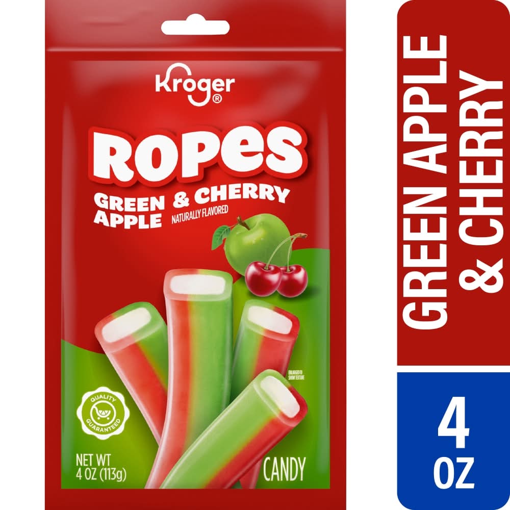 Kroger® Green and Cherry Apple Ropes Candy Bag | Postmates