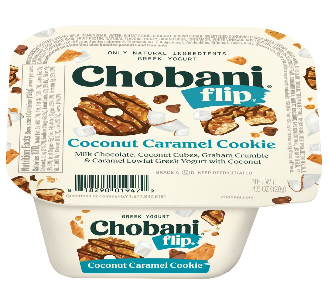 Chobani Flip Greek Yogurt Cookie, Coconut Caramel (4.5 oz)