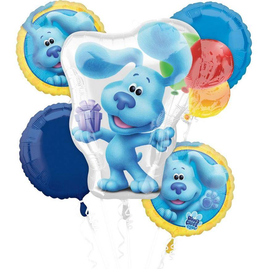 Uninflated Blues Clues You! Foil Balloon Bouquet, 5pc