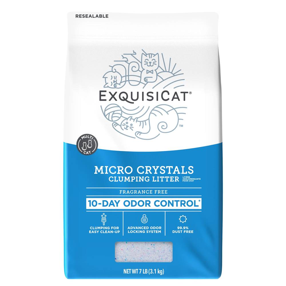 Exquisicat Micro Crystals Clumping Silica Cat Litter