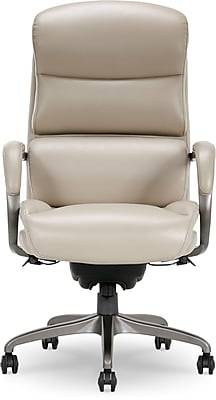 La-Z-Boy Aberdeen Bonded Leather Executive Chair, Beige (LF51122)