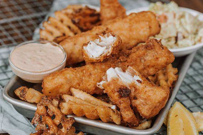 CRISPY FISH + CHIPS