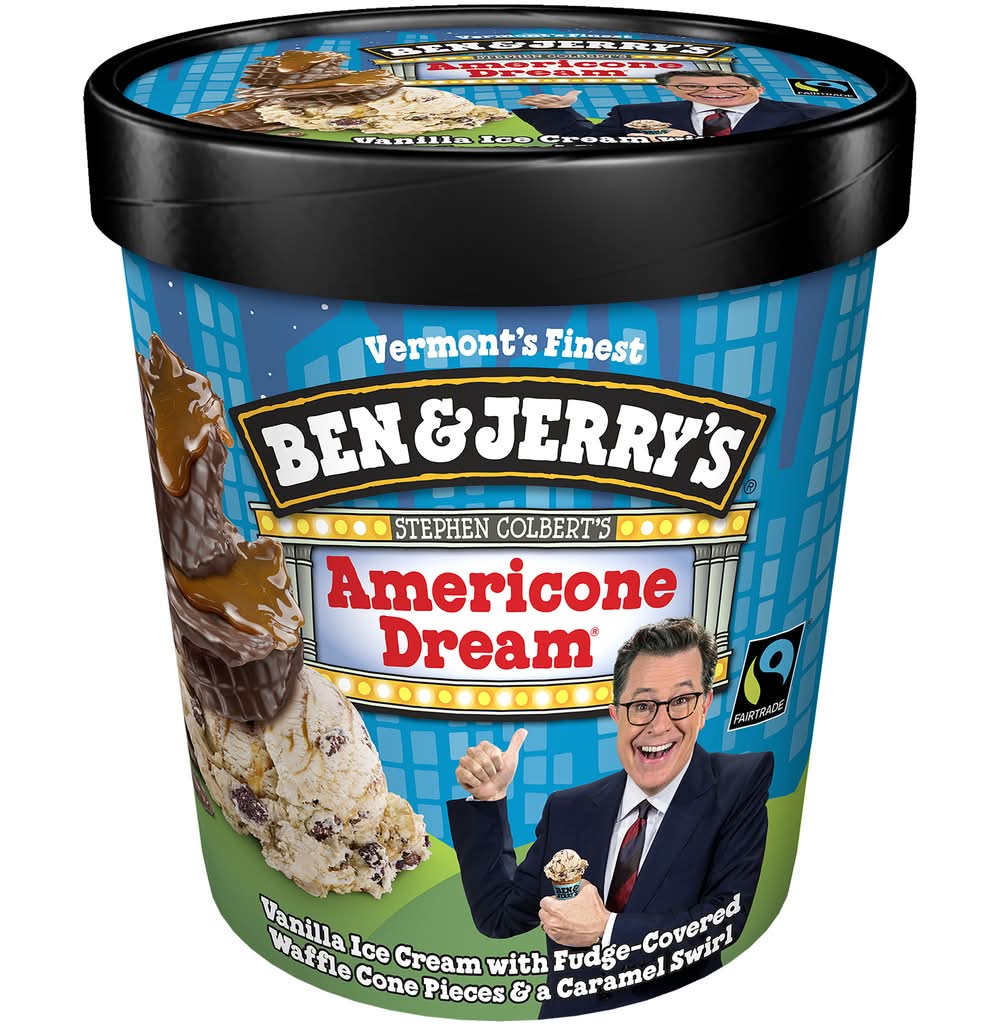 Ben & Jerry's Stephen Colbert's Americone Dream Ice Cream (473 ml)