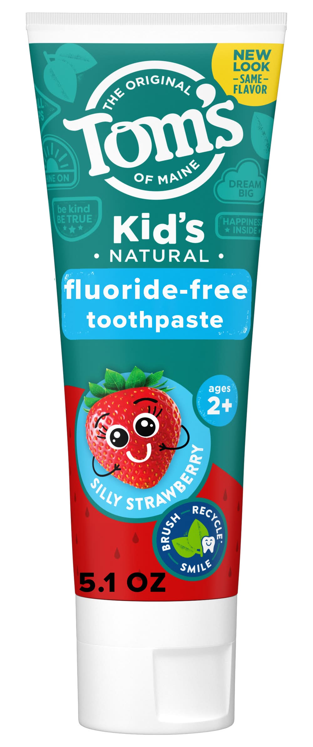 Tom's of Maine Natural Fluoride Free Silly Strawberry Children's Toothpaste (5.1 oz)