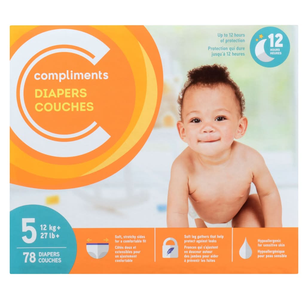 Compliments Little Ones Size 5 Club pack Diapers
