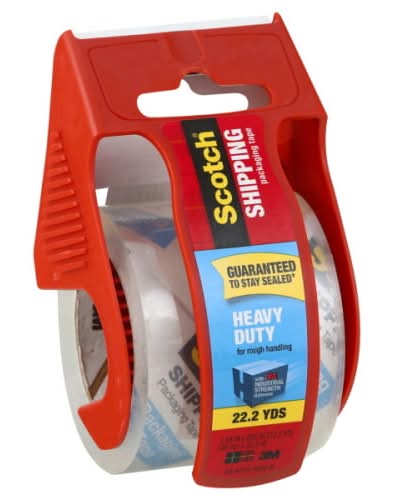 Scotch Packaging Tape, Shipping, 22.2 Yds