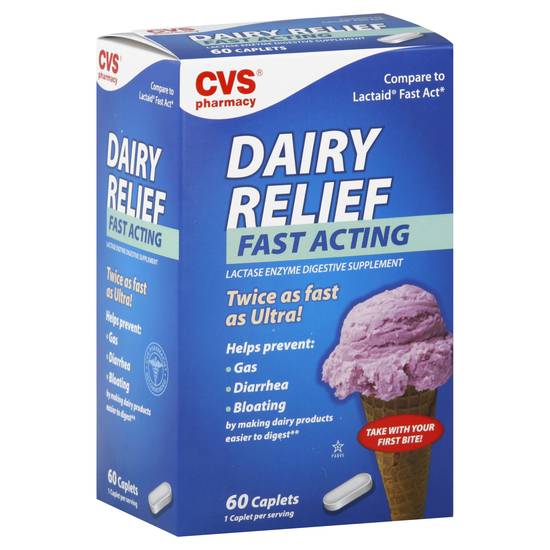 Cvs Pharmacy Fast Acting Dairy Relief Caplets