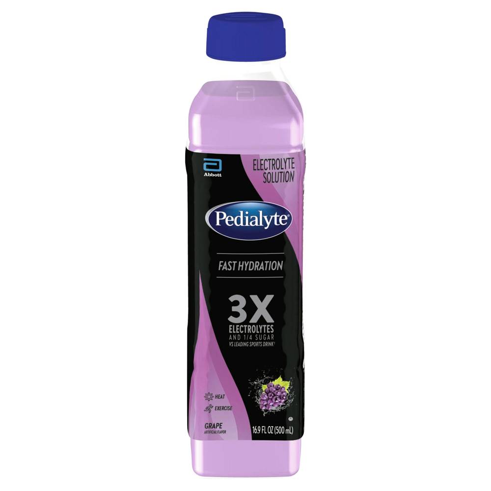 Pedialyte Fast Hydration Electrolyte Solution (16.9 fl oz) (grape)