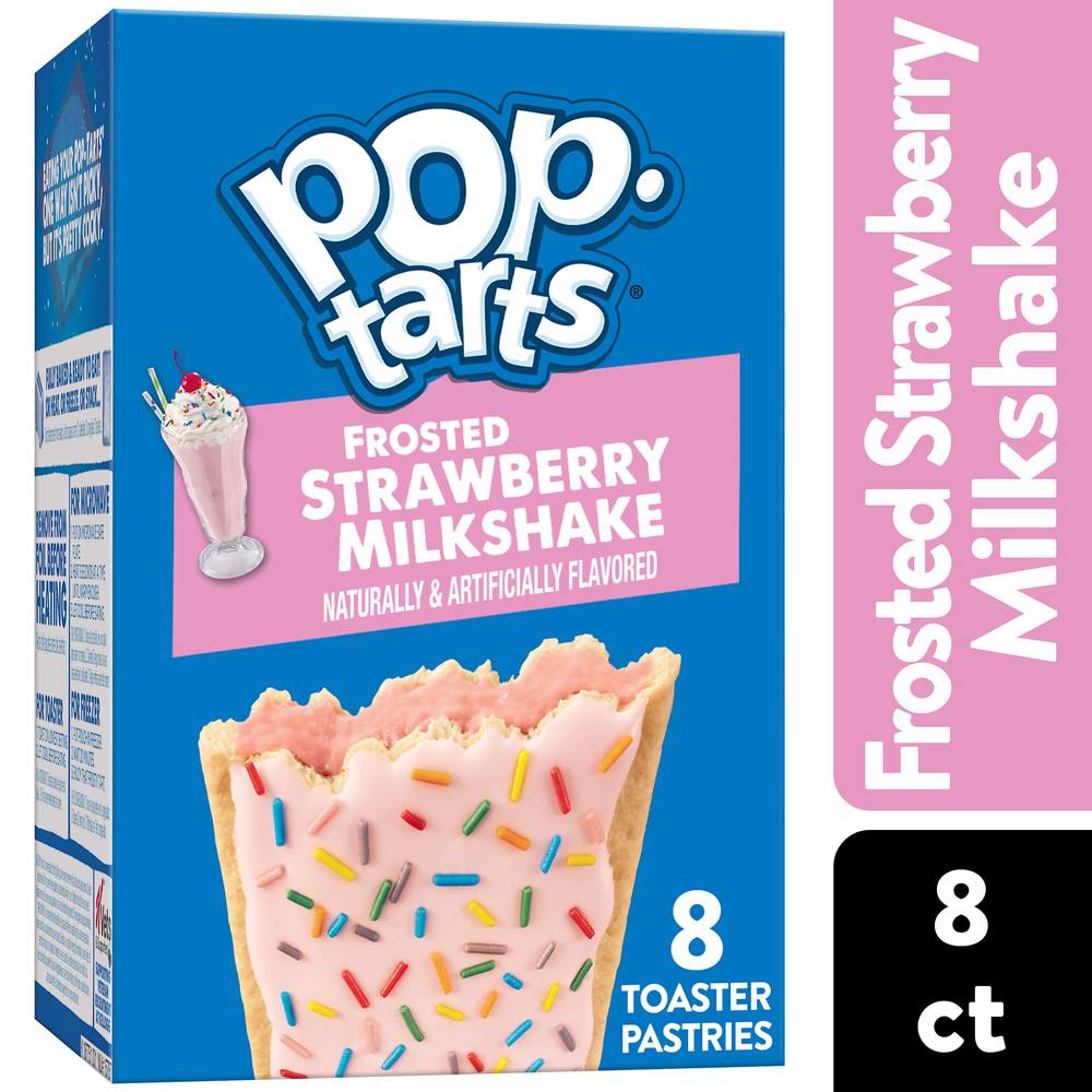 Pop-Tarts Kellogg's Milkshake, Strawberry (13.5 oz, 8 ct)