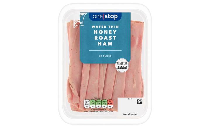 One Stop Wafer Thin Honey Roast Ham 250g 26 Slices (392519)