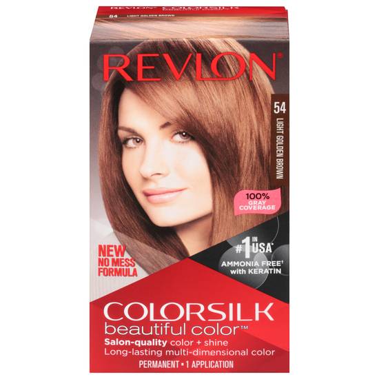 Revlon Colorsilk 54 Light Golden Brown Permanent Hair Color