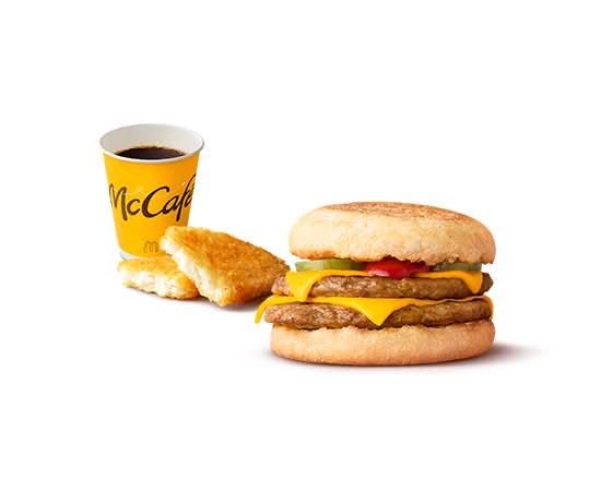 ダブチソーセージマフィンセット Double Cheese Sausage McMuffin Set