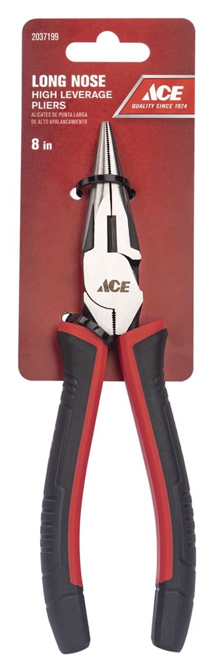 ACE 1 Pc Alloy Steel Long Nose Pliers 8 In. L