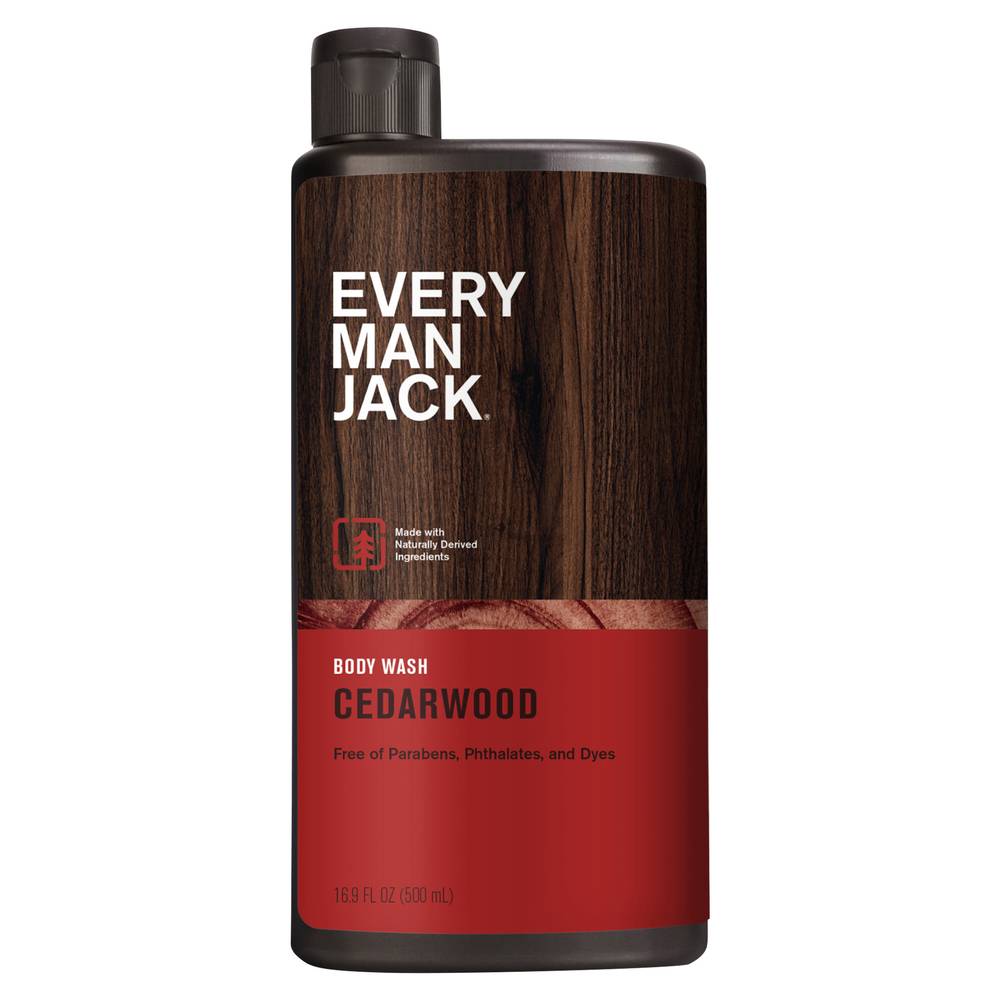 Every Man Jack Cedarwood Body Wash and Shower Gel