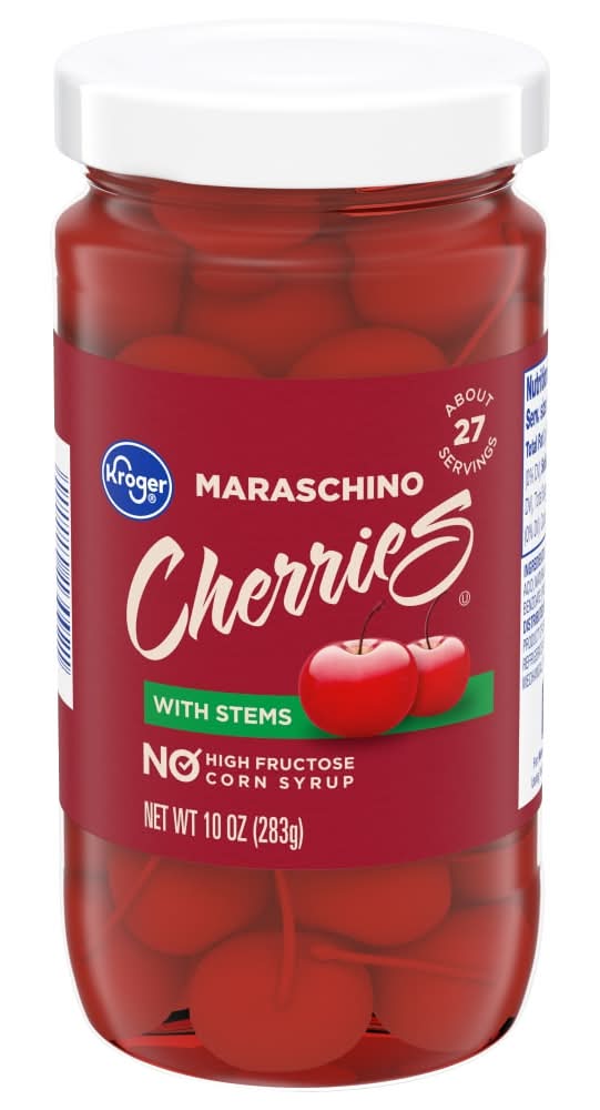 Kroger Maraschino Cherries With Stems (10 oz)