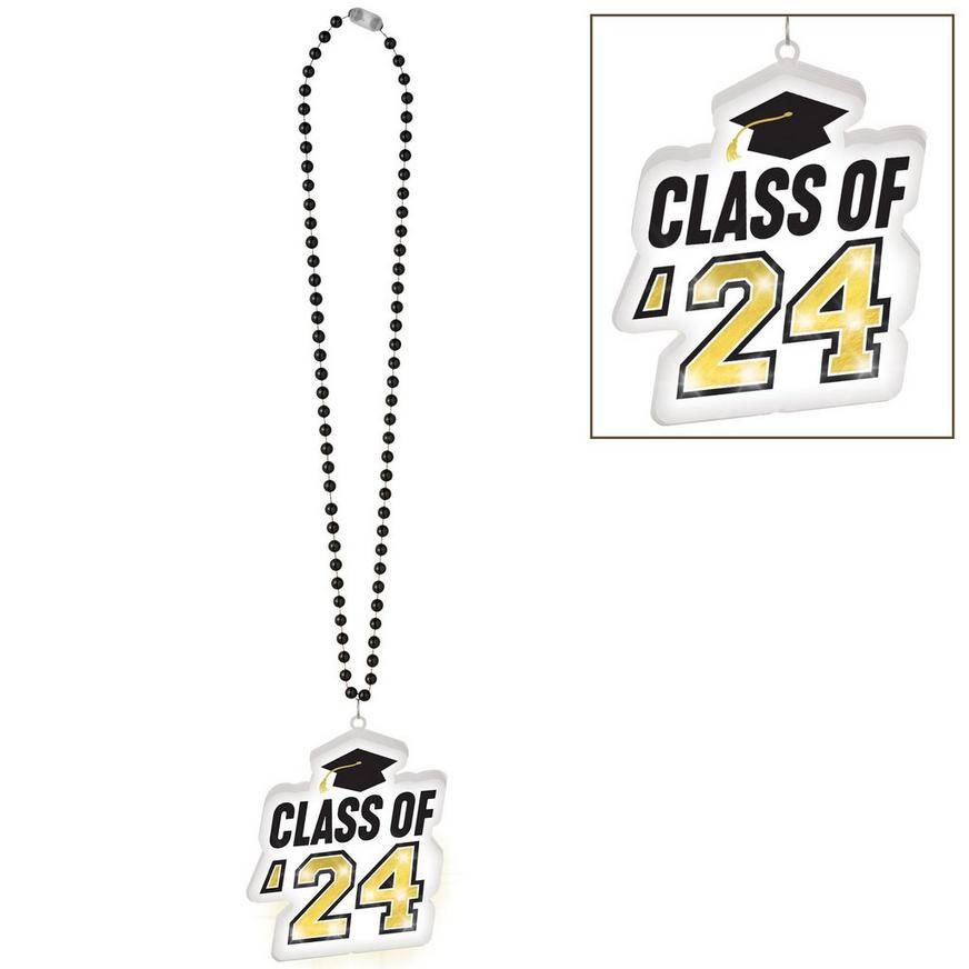 Light-Up Class of '24 Graduation Bead Necklace, 23in
