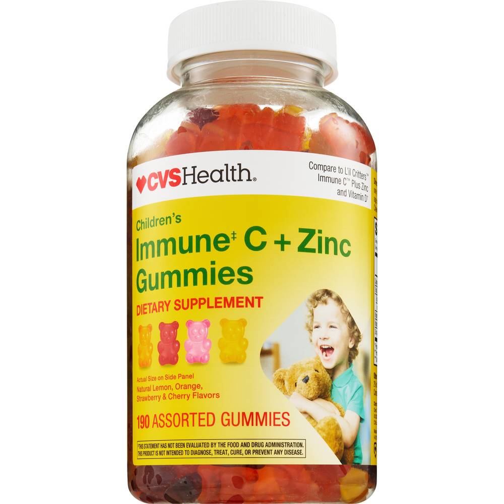 Cvs Children'S Immune C + Zinc Gummies, 190 Ct