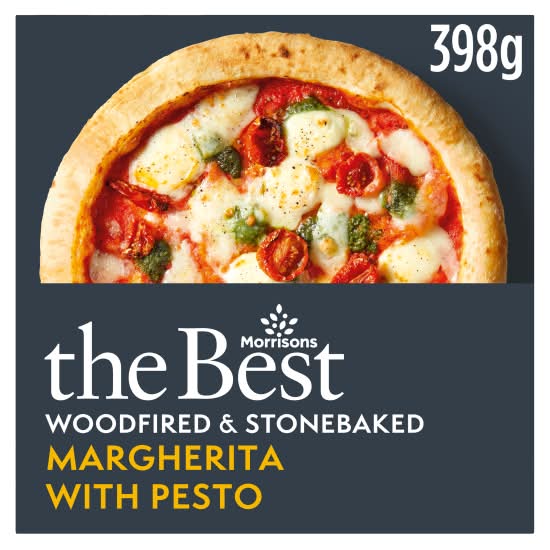 Morrisons Margherita Pesto, The Best Woodfired & Stonebaked Pizza (398g)