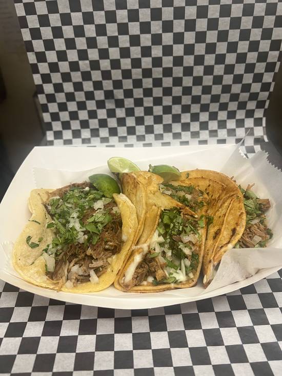 3 Tacos w/ Rice & Beans