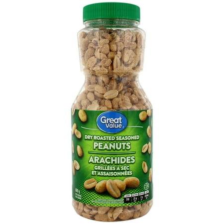 Great Value Dry Roasted Seasoned Peanuts (600 g)