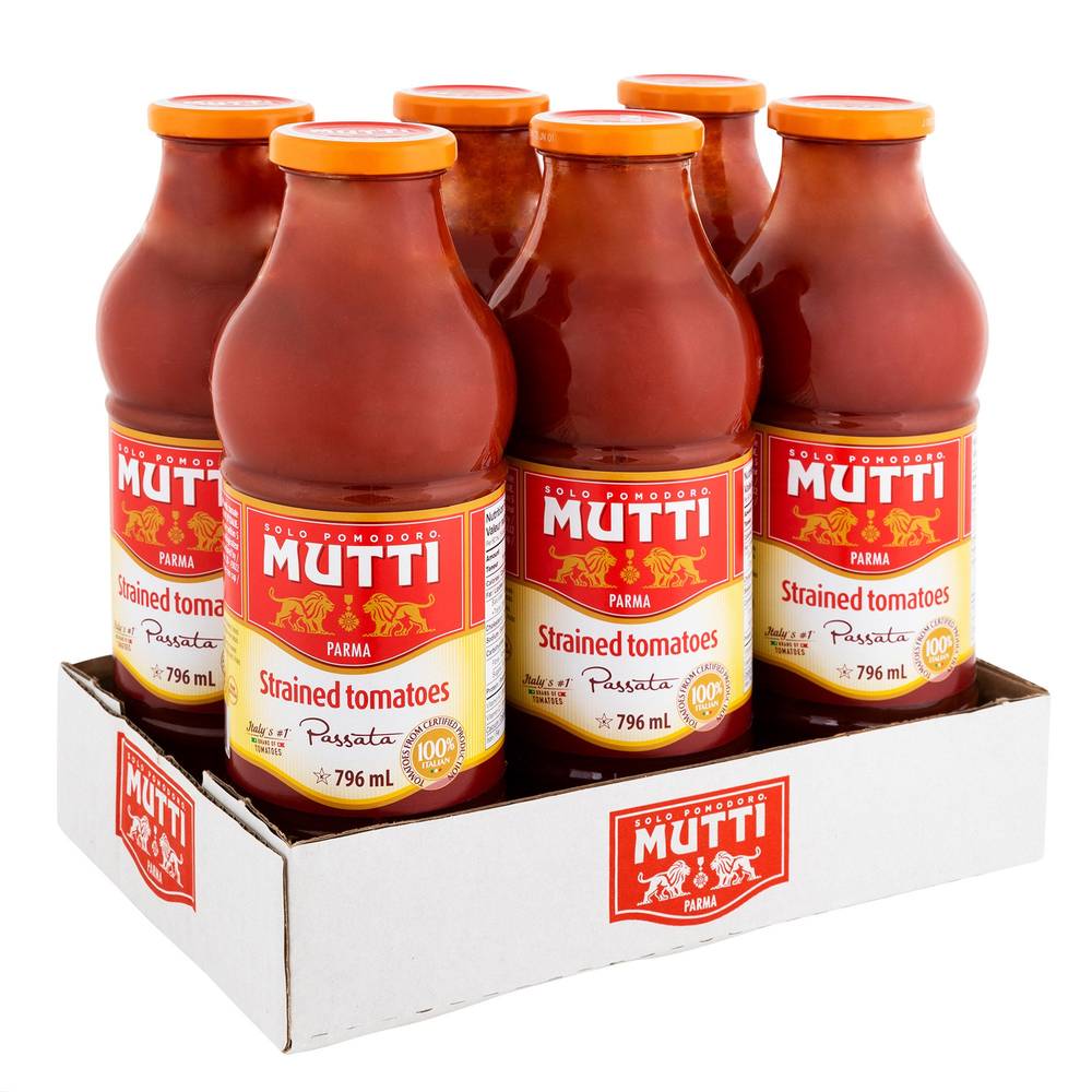 Mutti Parma Coulis De Tomate, 6 X 796 Ml / Mutti Parma Strained Tomatoes, 6 X 796 Ml