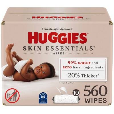 Huggies Skin Essentials Baby Wipes (10 x 56 ct)