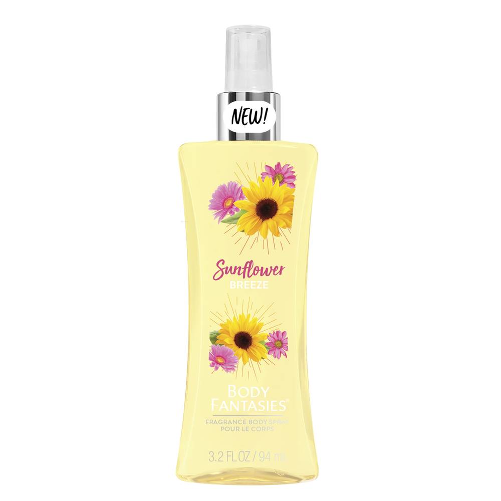Body Fantasies Body Spray Sunflower Breeze (3.2 oz)