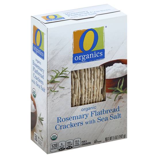 O Organics Organic Flatbread Rosemary With Sea Salt Crackers (5 oz)