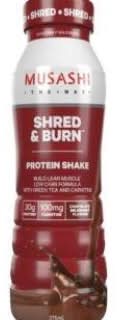 Musashi Shred & Burn Chocolate 375mL
