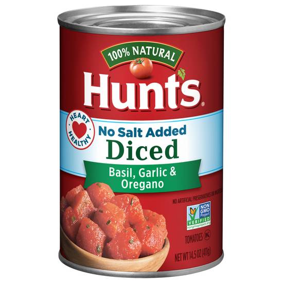 Hunt's Diced Tomatoes With Basil Garlic and Oregano