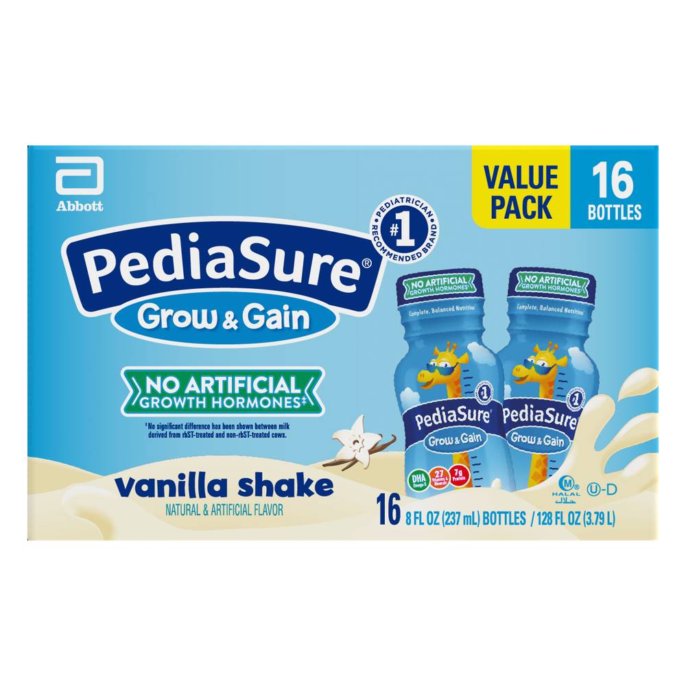 PediaSure Optigro Kids Shake (16 ct, 8 fl oz) (vanilla)