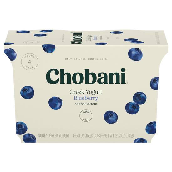 Chobani Non-Fat Greek Yogurt (blueberry)