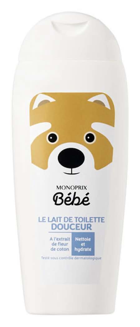 Monoprix Bébé - Le lait de toilette bébé douceur à l'extrait de fleur de coton (250ml)