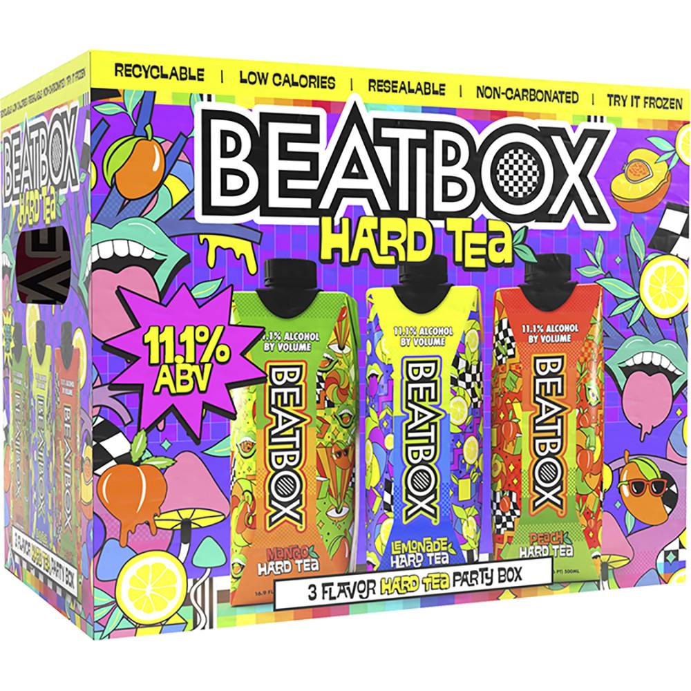 Beatbox Hard Tea (6 pack) (mango-lemonade-peach)