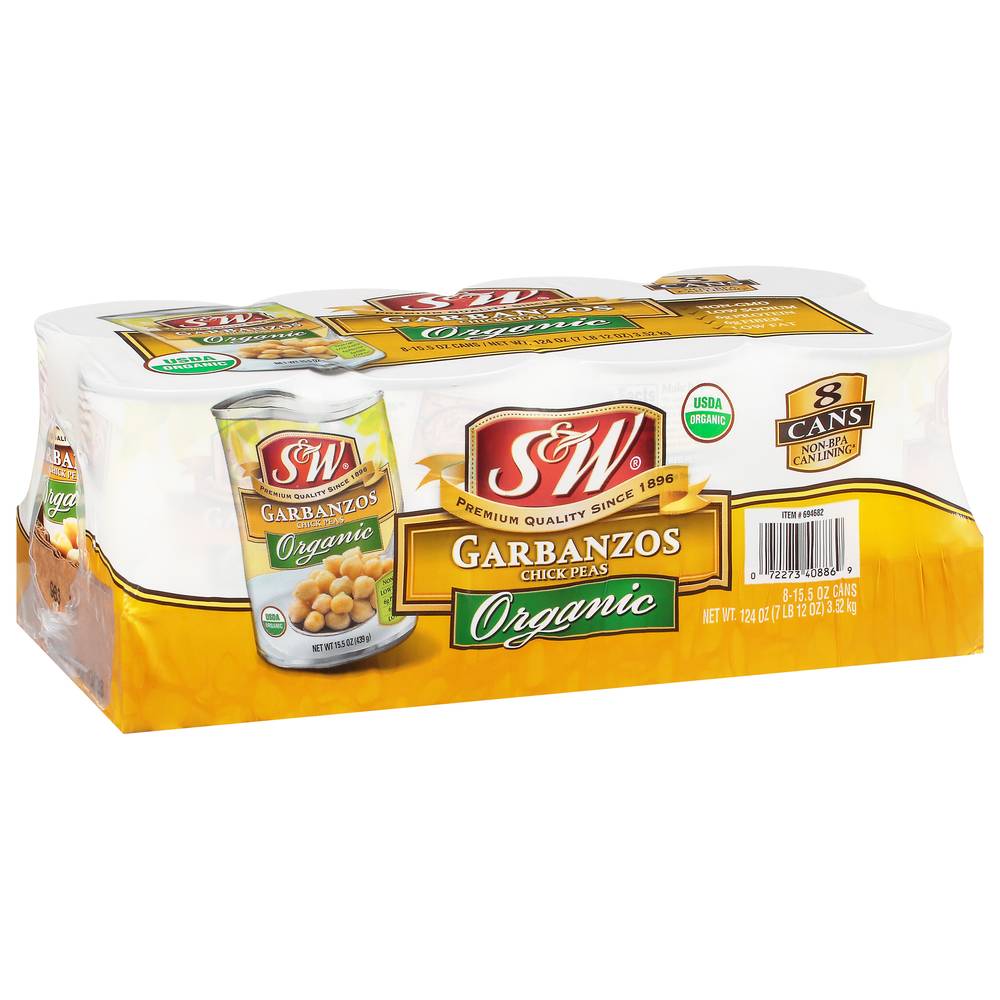 S&W Organic Garbanzos Chick Peas