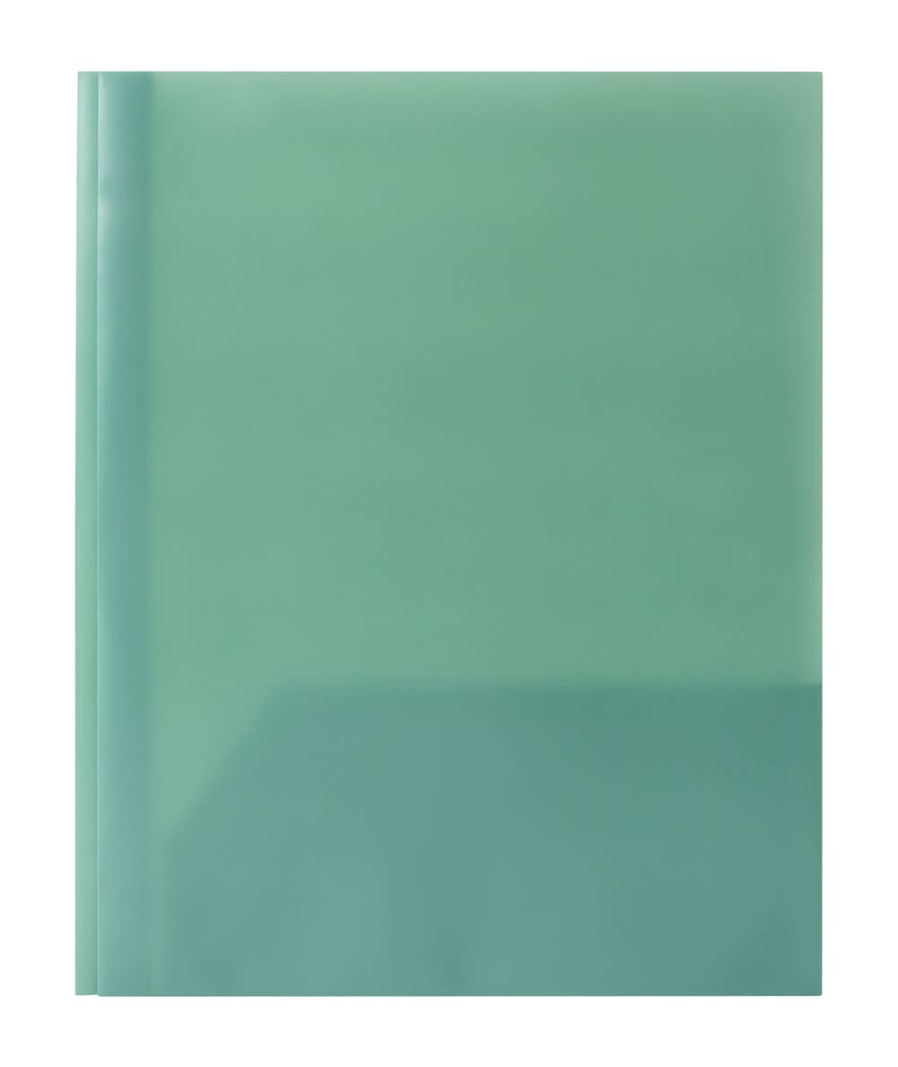 Solid 2-Pocket 3-Prong Portfolio Folder Green