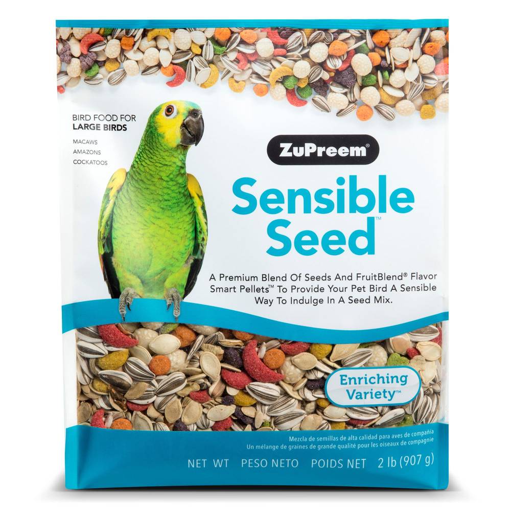 ZuPreem® Sensible Seed Enriching Variety Mix Large Bird Food (Color: Assorted, Size: 2 Lb)