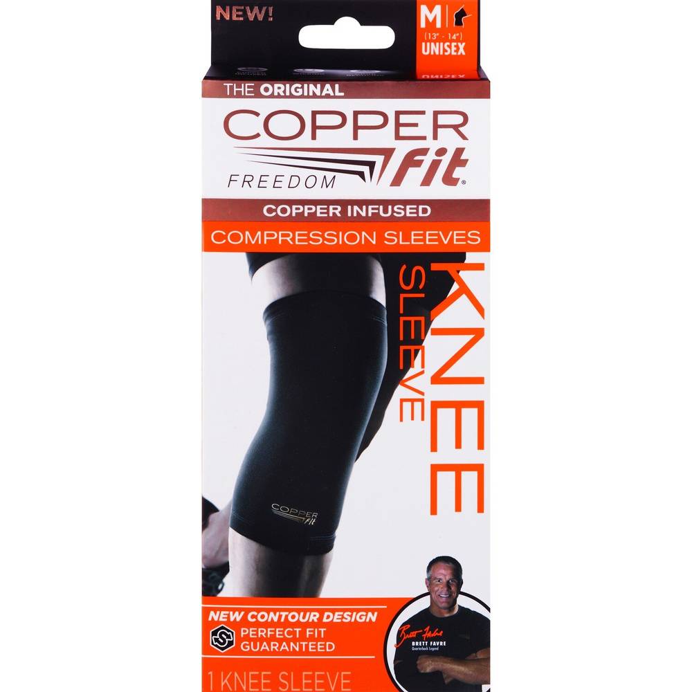 Copper Fit Compression Knee Sleeve, Medium