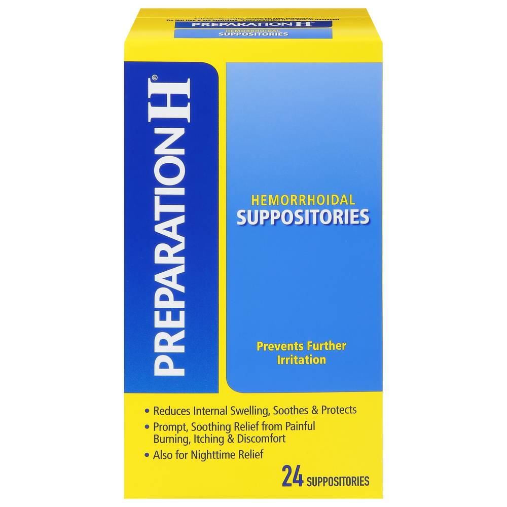 Preparation H Hemorrhoidal Suppositories